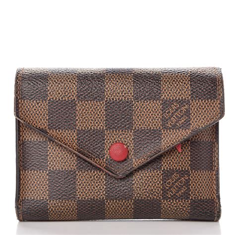 louis vuitton victorine wallet red damier ebene|Louis Vuitton artsy Damier Ebene.